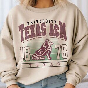 Texas A&M University Texas A&M Aggies 1876 Football Sweatshirt Shirt Sweater